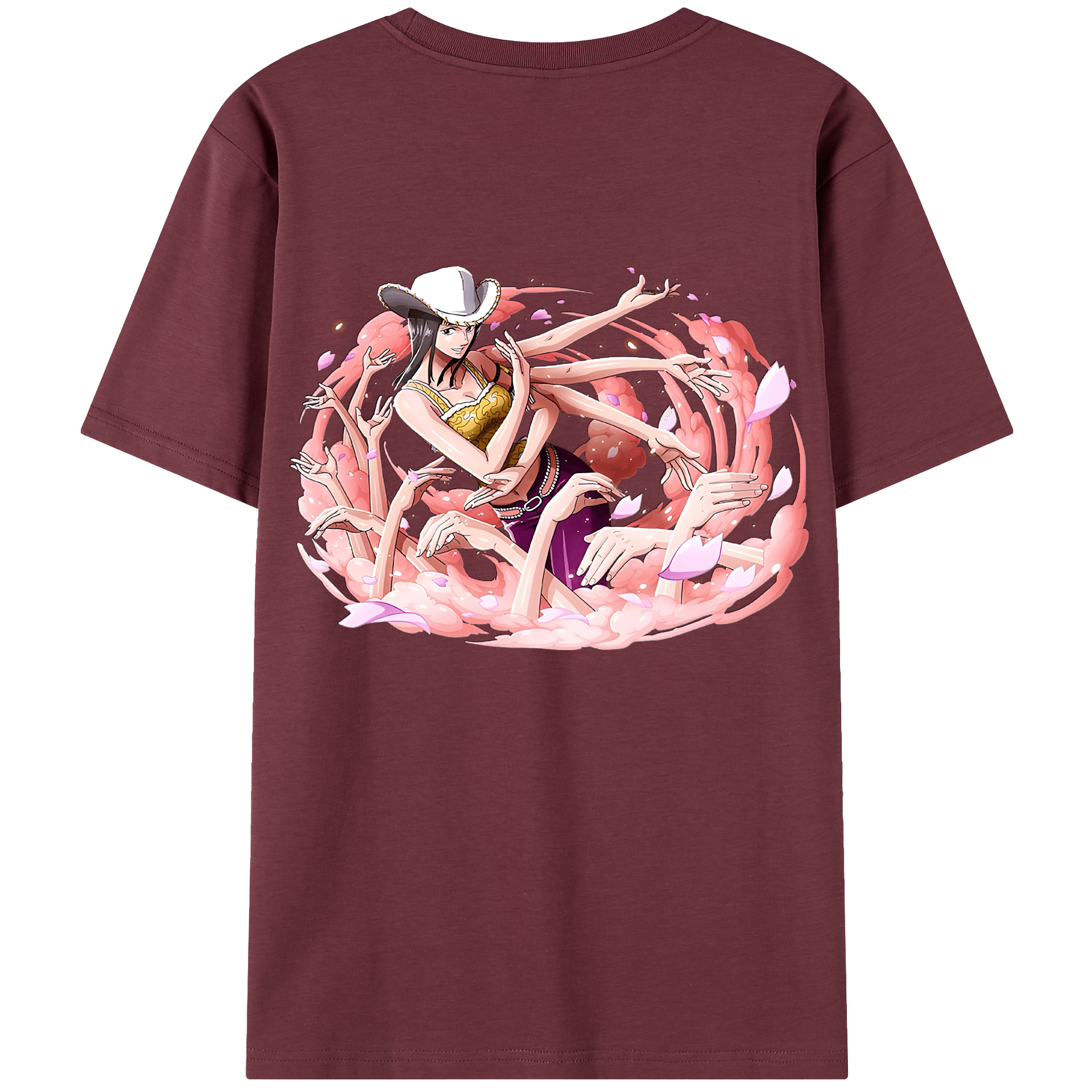 ワンピース ニコ・ロビン ONE PIECE Nico Robin 綿100％半袖Tシャツ（背面プリント）